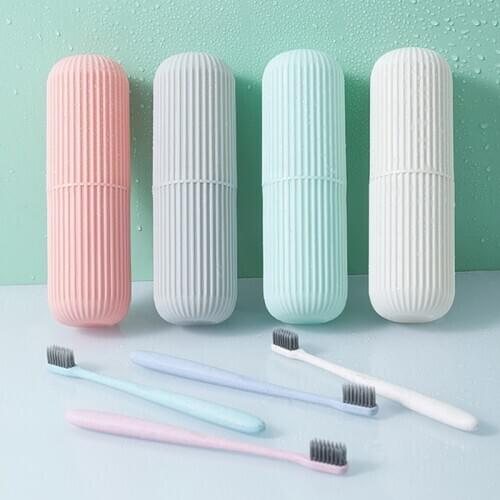 Portable Travel Toothbrush Toothpaste Organized Holder Bathroom Tumblers