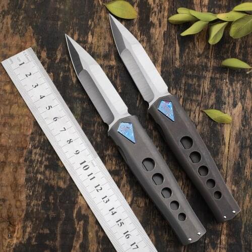LiBing Original JingKe M390 steel Flipper Folding Knife TC4 Titanium Handle Outdoor Camping Survival EDC pocket Tools knives
