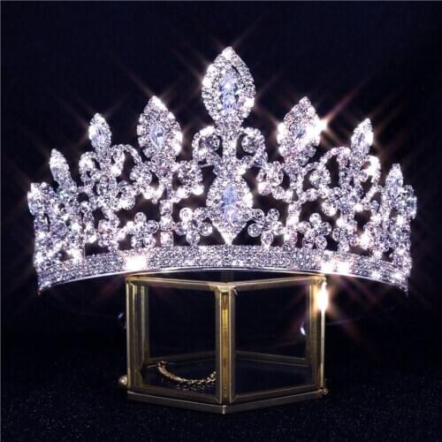 New fashion Baroque fashion bridal tiara crown wedding accessories party crystal headdress wedding hair accessories headband