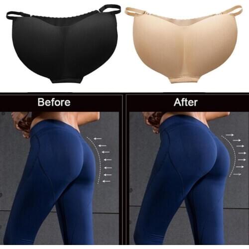 Three-dimensional Buttocks Women Sponge Padded Push Up Panties Butt Lifter G-string Seamless Adjusted Strap Seamless Underwear