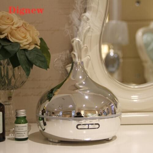 300ml Air Humidifier Electroplate Aromatherapy Diffuser Essential Oil 7 Color Night Light Fogger Mist Maker For Home SPA