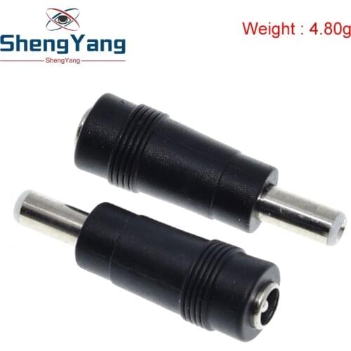 1Pcs 5.5 x 2.1mm Female To 5.5 x 2.5mm Male DC Power Connector Adapter Laptop 5.5*2.1 Female To Male 5.5*2.5