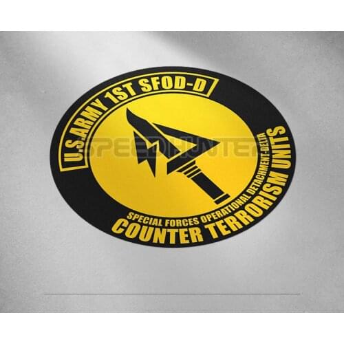 Us Army 1st Sfod-D Delta Force Stickers Reflective Special Force Car Sticker Motorcyle Decal for BikerTruck Vans