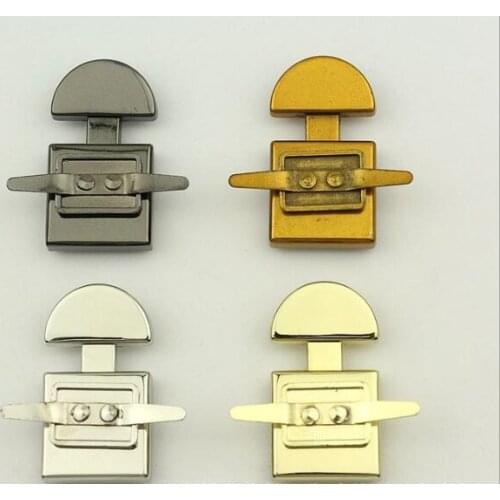 10pcs/lot) luggage handbag hardware accessories metal handbag press spring lock