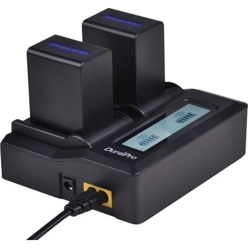 2Pc NP-FH70 3000mAh NP FH70 Battery + Rapid LCD Dual Charger for Sony NP-FH30 NP-FH40 NP-FH60 NP-FH50 NP-FH70 HDR-XR Series