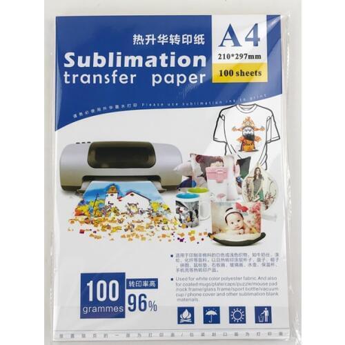 2 packs 200 sheets A4 size sublimation paper sheets for wholesale