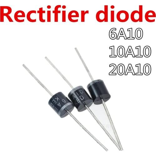 10pcs/lot 10A10 Rectifier Diode R-6 DIP 10A 1000V 10a10