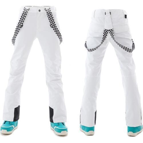2019 SMN Brand Women Ski Pant Snowboard Trouser Windproof Waterproof Outdoor Sport Wear Female Strap Pant Super Warm Female New