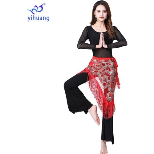 2021 New Women Belly Dance Costumes Belly Dancing Practice Set Sexy Performance Clothing 3pcs Top Pants Hip Scarf