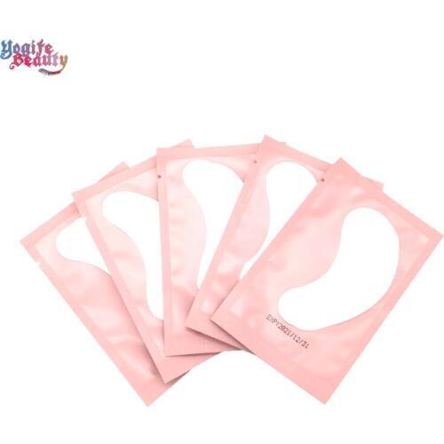 50/100 Under Eye Pads Eye Eyelash Extension Pink Paper Patches Grafted Eye Stickers Lint Free from Yogife Beauty