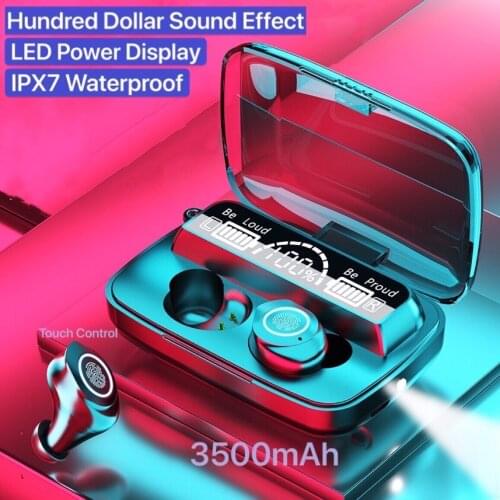 M17 Long Standby Bluetooth Wireless Headphones Power Display IPX7 Waterproof Fone Bluetooth Earphones Headset For All Devices