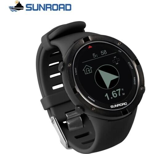 SUNROAD Digital Clock Sports Men Watch With Relogio GPS Heart Rate Altimeter Compass Barometer Running Cycling Watches For men