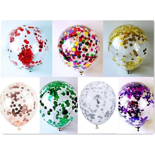 Birthday Party Balloon Decors Confetti Balloon 12inch Latex Balloons Wedding Decors Baby Shower Party Supplies Christmas Decor