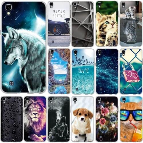 For LG X Power K220 LS755 Case Cartoon Back Cover Print TPU Soft Silicone Case For LG X Power Bumper Coque Capa Funda