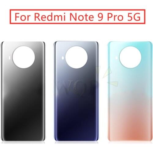 For Xiaomi Redmi Note 9 Pro 5G Battery Back Cover Rear Door Housing Side Key For Redmi note 9 Pro 5g Replacement Repair