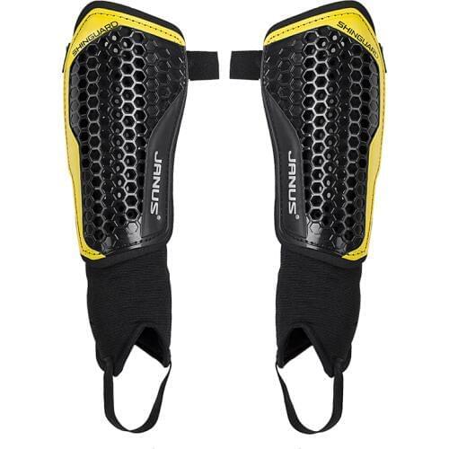 JANUS Soccer Shin Guard Double Layer Football Training Leg Protective Pads Thickening Sports Leggings Support With Ankle Protect