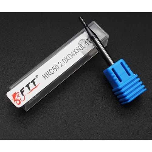 HRC50 2mm 4 Flute Endmills Carbide End Mill Machine Tungsten Steel cnc Milling Cutter EndMill Machine Cutting Tools