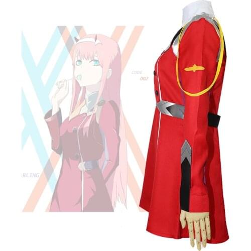 Animie 02 Zero Two Cosplay Costume DARLING In The FRANXX Lead Role Cosplay DFXX Women Costume Full Sets Dress Halloween Costumes