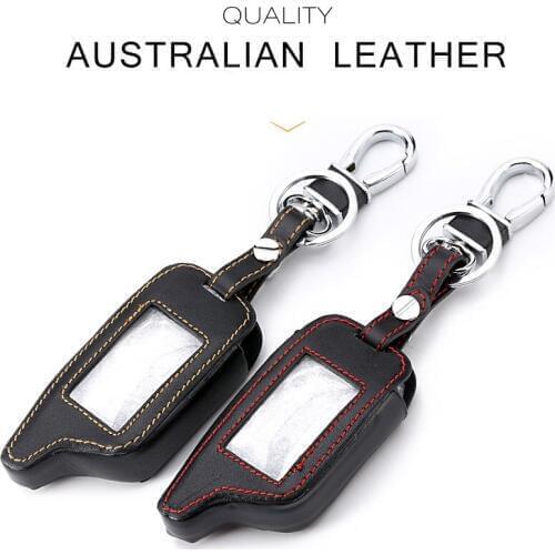 New A91 Leather Key Case for Starline B9 B91 B6 B61 A91 A61 V7 C9 LCD Way Car Remote 2 Way Alarm starline A91