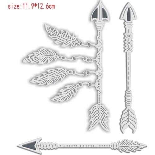 Sirius Hunting arrow Metal Cutting Dies Stencils Template for DIY Scrapbooking Embossing Paper Cards Album Making Craft Die
