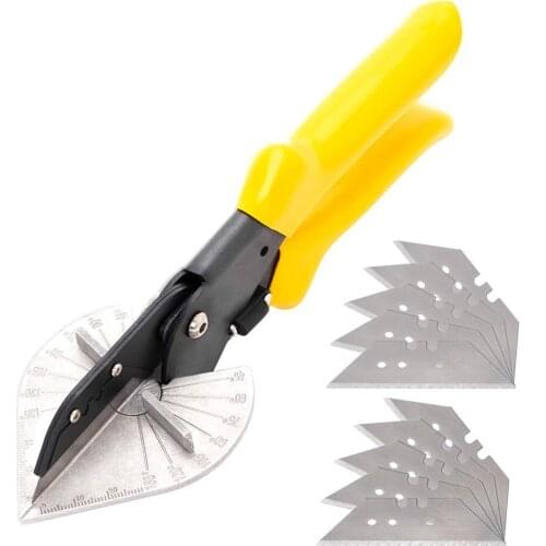 Multi-Function Multi-Angle Scissors Can Adjust 45-135 Degrees Plumber Electrician Woodworking Cutting Tool (Matte Black)