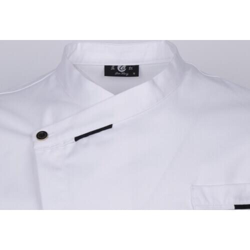 New Chef Coat Breathable Jacket Restaurant Uniform Kitchen Cafe Workwear