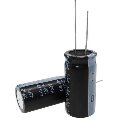 New 20 PCS 100uF 450V 18*35mm DIP Aluminum Electrolytic Capacitor