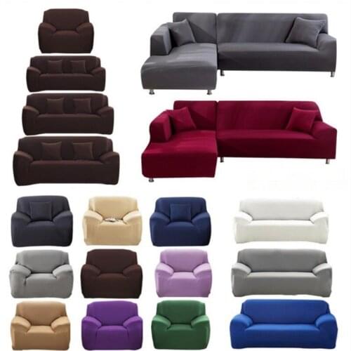 Four seasons solid color stretch all-inclusive sofa cover modern minimalist combination sofa cushion sofa cover towel
