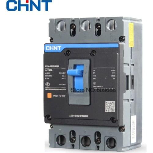 Original CHNT 400A 500A 630A MCCB Molded Case Circuit Breaker Air Switch 3P 4P NM1 NXM NXM-400S/3300 CHINT NXM-500S/3300 CHINT