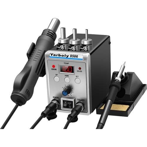 8586 Hot Air Gun BGA Rework Solder Hot Air Dryer Soldering Hairdryer Gun Blower Heat Gun Soldering Station Repair Tool
