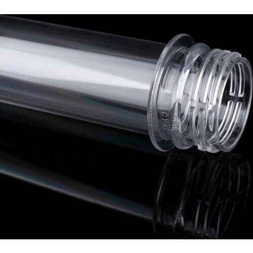 C90C Plastic Test Tubes Clear and Transparent Candy Storage Containers with Screw 40ml 10PCS
