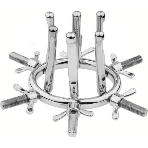 Adjustable Stainless Steel Vaginal Speculum Scope Anus Pussy Inspecting Enlargement Butt Anal Plug Dilator Bondage Sex Toy 729