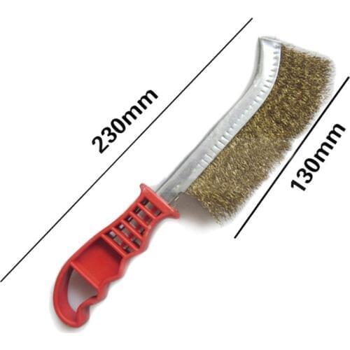 Barbecue Grill BBQ Brush Stainless Steel Wire Bristles Cleaning Brush With Handle Cooking Tool Supplies BBQ Clean Tool