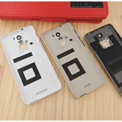 For Huawei Enjoy 6 NCE-AL10 Rear Back Battery Cover Housing with Power Volume Button Side Buttons+ Camera Lens Back Cover Door