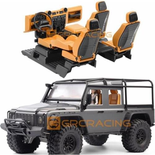 GRC TRAXXAS TRX-4 Defender Guard Yellow/orange interior TRX4 simulation center console seat steering wheel modification G161DH