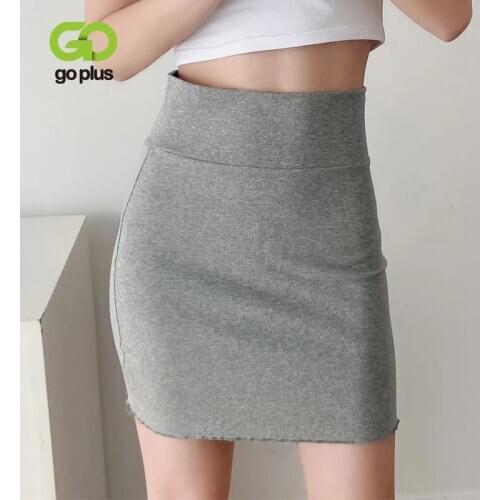 2021 Sexy Fashion Temperament Goddess High Waist Buttock Solid Color Mini Skirt Elasticity Women Ruffles Wrap Skirts Summer
