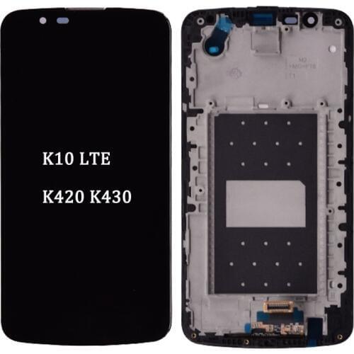 100% Original 5.3'' For LG K10 LTE K420N K430 K430DS LCD Display with Touch Screen Digitizer Assembly with frame Free shipping