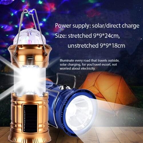 2021 Outdoor Tent Lamp Portable Solar LED Camping Light USB Rechargeable Bulb Lanterns Emergency Lights For BBQ Hiking Drop Ship