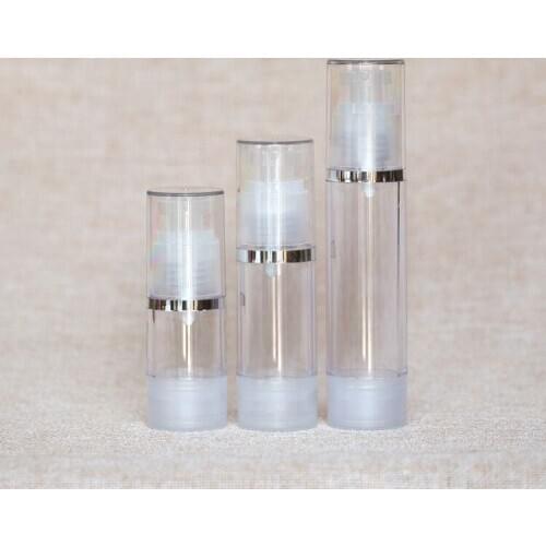 5pcs/lot 50ml High Quality AS Plastic Lotion Sub-Bottling With PP Vacuum Pump Serum Bottles Refillable Cream Airless Bottle