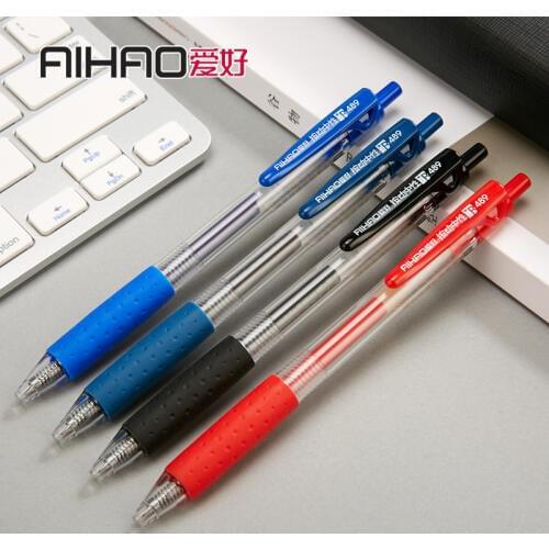 8pcs/lot Office accessories ballpoint pens 0.5mm Positive posture ball pen back to school stationery products Gift Stationery