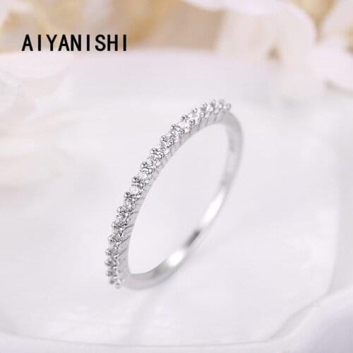 AIYANISHI Hot Sale 100% 925 Sterling Silver Styles Stackable Ring Party Finger Wedding Rings For Women Original Fashion Jewelry
