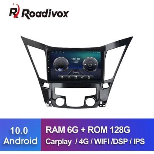 9" Android 10.0 RAM 4G ROM 64G Car DVD For HYUNDAI Sonata i40 i45 2011-2015 Car Radio Multimedia Player GPS Navigation System