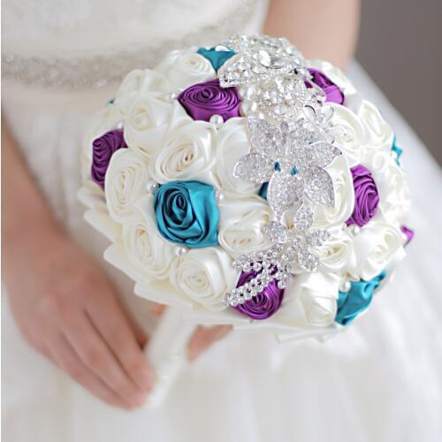 IFFO high-end custom bride brooch bouquet wedding bride bride bridesmaid bridesmaid wrist flower Artificial flowers bridal decor