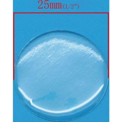 DoreenBeads Retail Clear Round Epoxy Domes Resin Stickers 25mm,sold per pack of 180