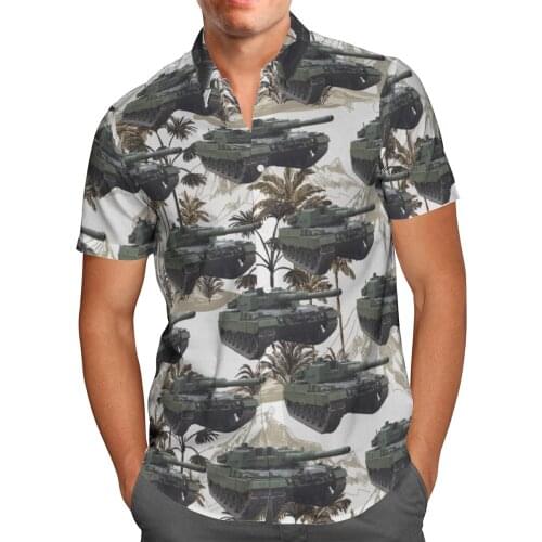 3D Print Palm Tree Tank Hawaii Shirt for Men Casual Short Sleeve Shirts Summer Beach Boy Clothes chemise homme camisa masculina