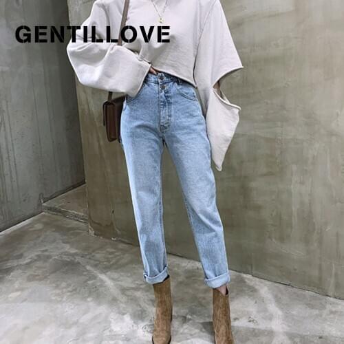 Женские прямые джинсы GENTILLOVE China At AliExpress