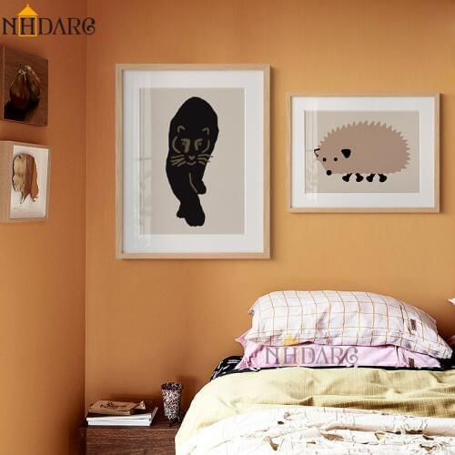 NHDARC Canvas Printings Cute Animals Simple Modern Childrens Room Decoration Paintings Posters Wall Art Pictures Home Decor