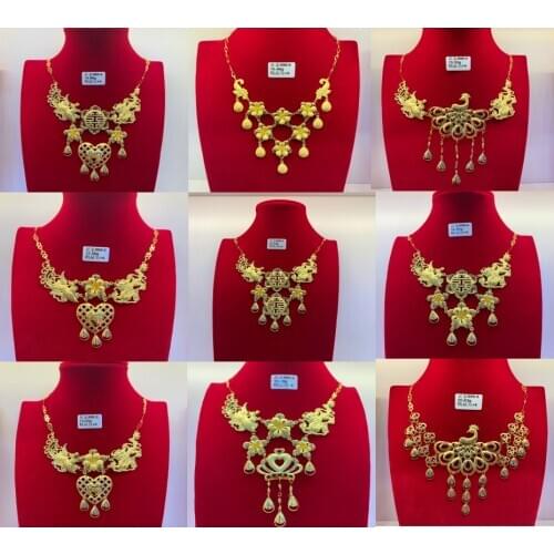 HX 24K Pure Gold Necklace Real AU 999 Solid Gold Chain Brightly Simple Upscale Trendy Classic Fine Jewelry Hot Sell New 2020