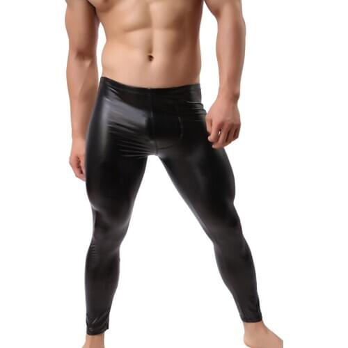 Mens Workout Fitness Compression Leggings Pants Bottom Men Bodybuilding Skin Tights Trousers