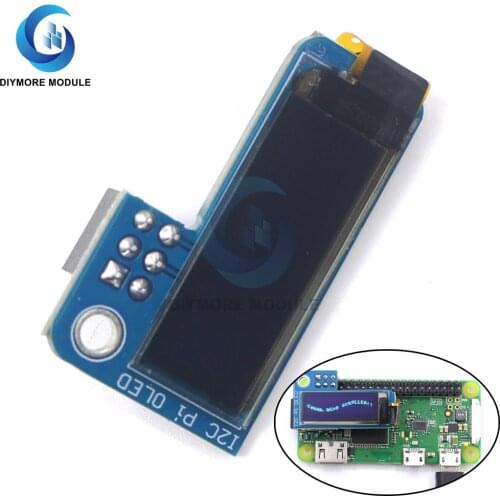 0.91inch OLED Display Module 128*32 I2C IIC Interface SSD1306 Control Blue Color For Raspberry Pi